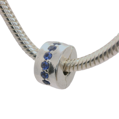 Genuine PANDORA 791972C01 Blue Sparkle Clip Only