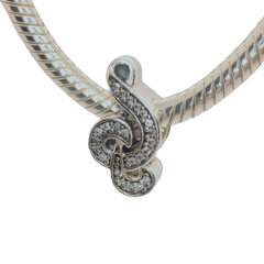 Genuine PANDORA 791381CZ Silver Sparkling Sweet Music Charm Only
