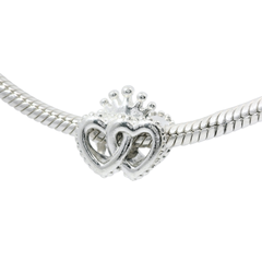 Genuine PANDORA 797670 United Regal Hearts Charm Only