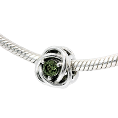 Genuine PANDORA 790065C03 August Spring Green Eternity Charm Only