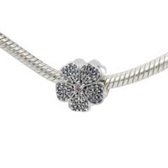 Genuine PANDORA 791481PCZ Sparkling Primrose Pink / Purple Flower Charm Only