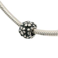 Genuine PANDORA 790292 Silver Flower Power Hippy Charm Only