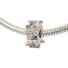 Genuine PANDORA 798809C01 Pink Daisy Flower Clip Only