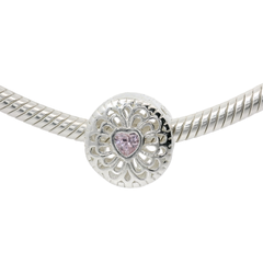 Genuine PANDORA 791955PCZ Silver Love & Friendship Charm Only