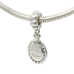 Genuine PANDORA 791127C Silver Loving Mother Pendant Charm Only