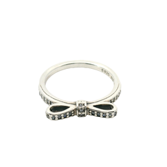 Genuine PANDORA 190906CZ Sparkling Bow Silver RING 190906CZ Size 16.5 | 6| Size L-L1/2 | 52