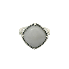 Genuine PANDORA 190858QW Pure Radiance White Quartzile Ring Size 17.2 | N | 54