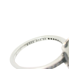 Genuine PANDORA 193012C01 Sparkling Pear Halo Ring Size 16.5 | 6 | L - L1/2 | 52