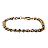 8" Pre-owned 9CT Rose Gold Roller Ball Bracelet (18.9g)