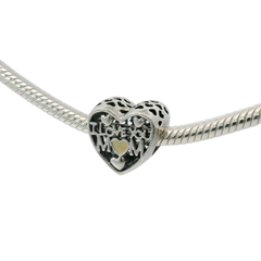 Genuine PANDORA 792067EN23 I Love You Mum Heart Charm Only