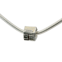 Genuine PANDORA 792003ENMX Festive Santa's Home Grotto Charm Only