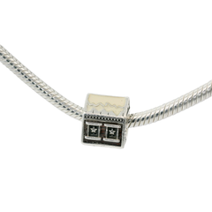 Genuine PANDORA 792003ENMX Festive Santa's Home Grotto Charm Only