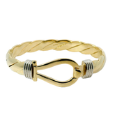 8" New 9CT Single Hook Bangle (61.5g)