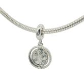 Genuine PANDORA 797786CZ Sterling Silver Spinning Tree of Life Charm Only