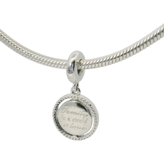 Genuine PANDORA 797786CZ Sterling Silver Spinning Tree of Life Charm Only