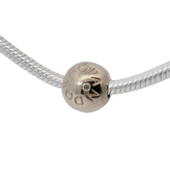 Genuine PANDORA 781015 Rose Gold Logo Clip Signature ALE R Charm Only