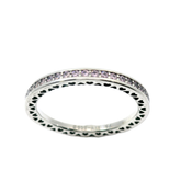 Genuine PANDORA 191011PCZ-56 Radiant Hearts of Pandora Ring with Pink Enamel Size 56 | 17.8 | 7.5 | O - P