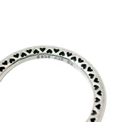 Genuine PANDORA 191011PCZ-56 Radiant Hearts of Pandora Ring with Pink Enamel Size 56 | 17.8 | 7.5 | O - P