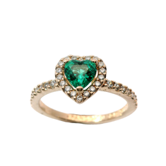 Genuine PANDORA 188421C03 ALE MET Sparkling Elevated Heart Ring Size 50 | 16 | 5 | J-K