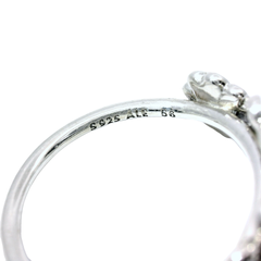 Genuine PANDORA 190984CZ Clear Shimmering Bouquet Enamel Ring Size 56 | 17.8| 7.5| O - P