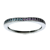 Genuine PANDORA 197095NRPMX Multi Colour Arcs of Love Ring Size 56 | 17.8| 7.5| O - P