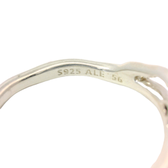 Genuine PANDORA 190918CZ Black Mystic Floral Ring Size 56 | 17.8 | 7.5 | O - P