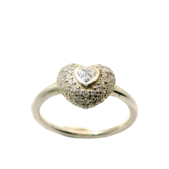 Genuine PANDORA 190877CZ RING Heart In My Heart White Ring Size 52 | 16.5 | 6 | L - L1/2