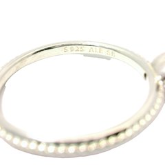 Genuine PANDORA 190896SGR Delicate Heart Red CZ Silver Ring Size 18.5 | 8.5 | P1/2 - Q1/2| 58