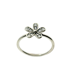 Genuine PANDORA 190932CZ Silver Dazzling Daisy Ring Size 52 | 16.5| 6 | L - L1/2