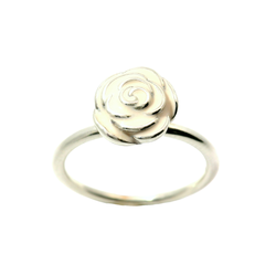 Genuine PANDORA 190905EN40 Silver Rose Garden Stackable Enamel Ring Size 56 | 17.8 | 7.5 | O - P