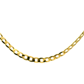 20" Pre-owned 9CT Flat Curb Chain Necklace (16g)