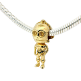 Genuine PANDORA 792029C01 A29 Starwars C-3PO ALE MET Charm Only