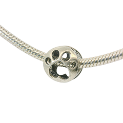 Genuine PANDORA 798869C00 Openwork Paw Print Charm Only