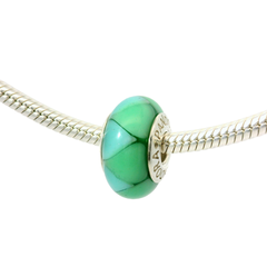 Genuine PANDORA 790636 "Captivating Green" Murano Glass Bead Only