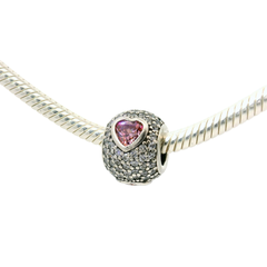 Genuine PANDORA 791815CZS Enchanted Hearts Charm Only