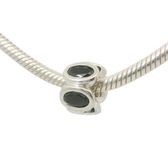 Genuine PANDORA 790311CZK "Black Oval Lights” Charm Only