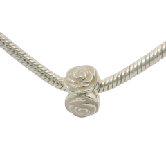 Genuine PANDORA 791291EN40 Rose Garden Pink Enamel Spacer Charm Only