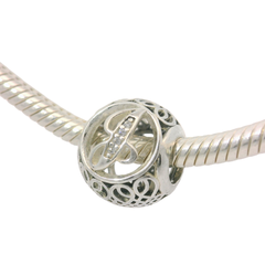 Genuine PANDORA 791854CZ Women's Vintage J Charm Only