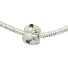 Genuine PANDORA 790560IO Purple Lolite Hypnotize Silver Clip Charm Only