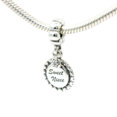 Genuine PANDORA 791278CZ Sweet Niece Dangle Charm