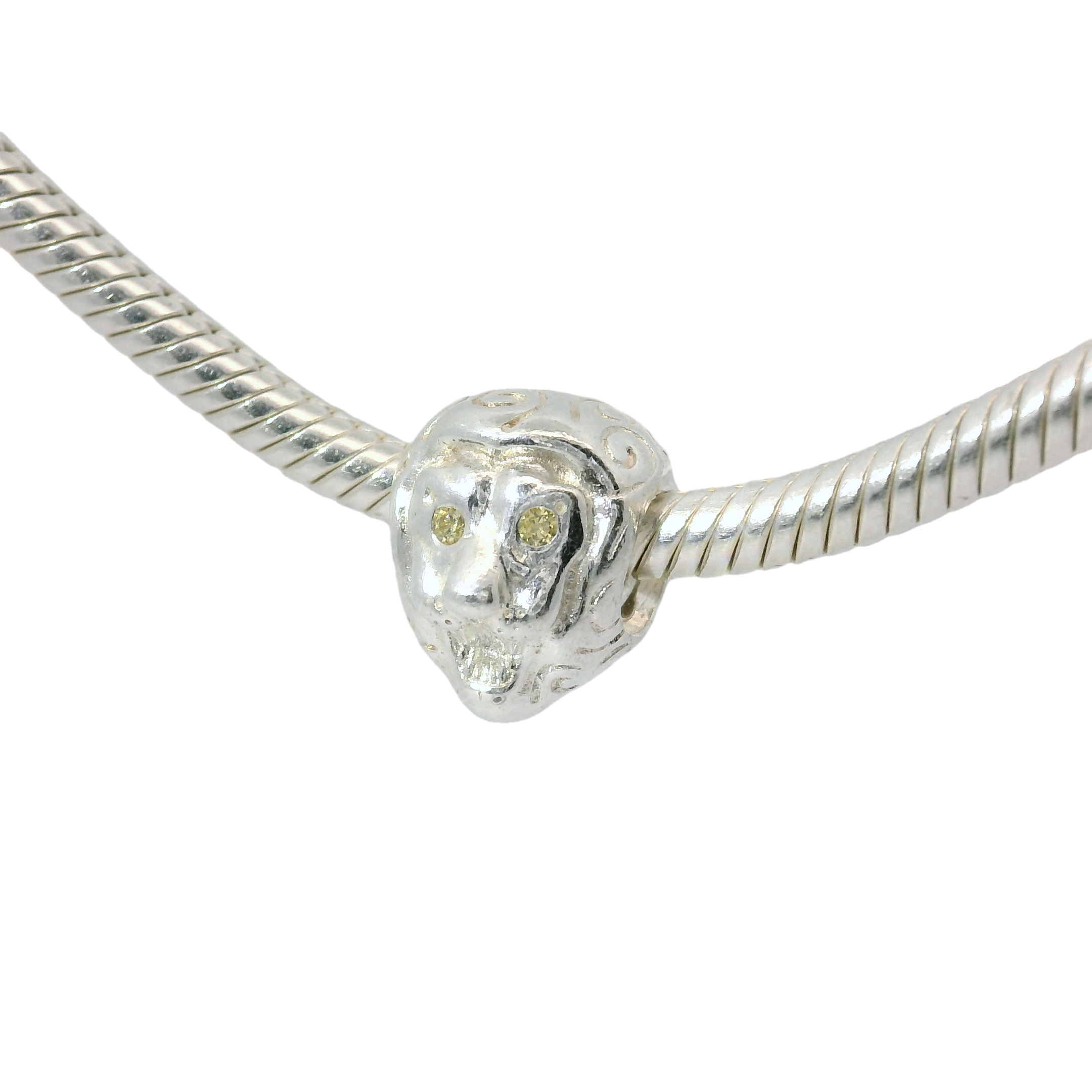 Genuine PANDORA 790443CZY Lion Bead with Yellow Zirconia Eyes Charm Only - Goldbank Jewellers
