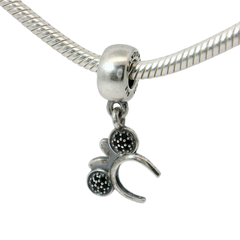Genuine PANDORA 791562NCK Disney Pave Minnie Mouse Headband Bow Charm Only