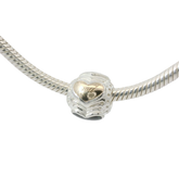 Genuine PANDORA 790591EN16 Sterling & 14K Gold 2011 Limited Edition Midnight Hearts Charm Only