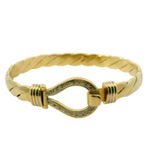 7.25" Pre-owned 9CT Hook & Loop Bangle (34.2g)