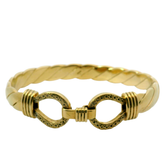 8.25" Pre-owned 9CT Double Hook Bangle (59.8g)