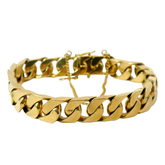 8" Pre-owned Flat Curb Bracelet (51.4g)