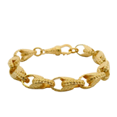 6" New 9CT Tulip Bracelet (12.6g)