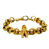 6.25" New 9CT Luigi Belcher Bracelet (20.3g)
