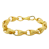 6.5" New 9CT Tulip Bracelet (13g)