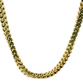 34" Pre-owned 9CT Franco Chain Necklace (52.4g)
